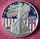 2024 American Silver Eagle 1oz .999 Silver Make America Great Again Colorized