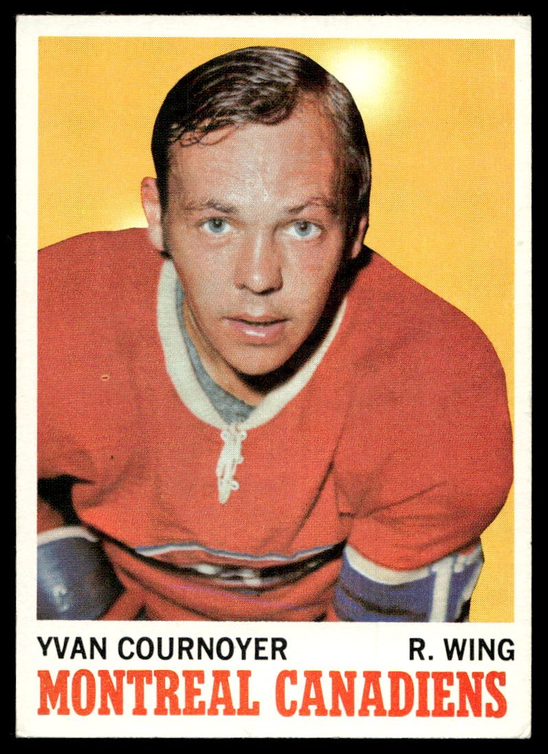 1970-71 Topps #50 Yvan Cournoyer Montreal Canadiens NR-MINT HOF NO RESERVE!