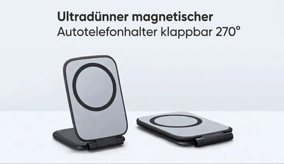 Magnetische AutoHandyhalterung KFZ Ultra-thin 270° Drehbar Foldabl MagSafe handy - Bild 1 von 4