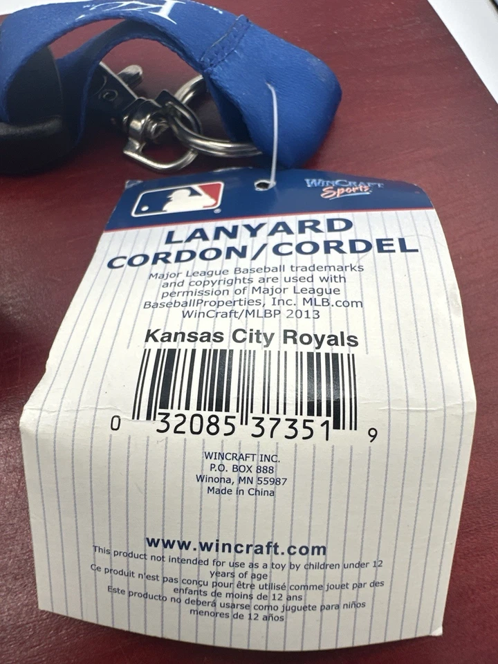 Kansas City Royals Lanyard WinCraft MLB Licensed Blue 22” Keychain – NWT - Image 2 of 4