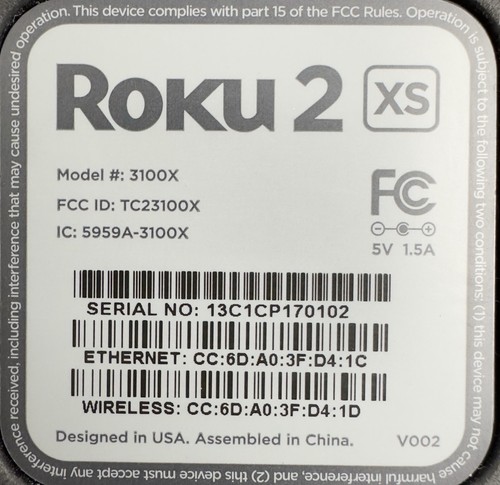 ROKU2 XS Model 3100X Streaming Box mit Netzteil & Fernbedienung - Bild 3 von 5
