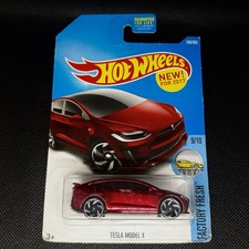 Hot Wheels Tesla Model X Red Factory Fresh