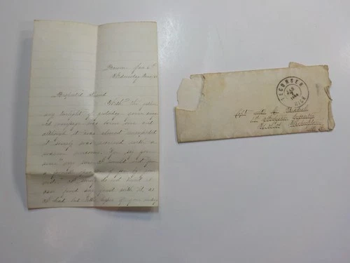 Civil War Letter 1864 May God Of Battles Guard Footsteps 1st Michigan Infantry