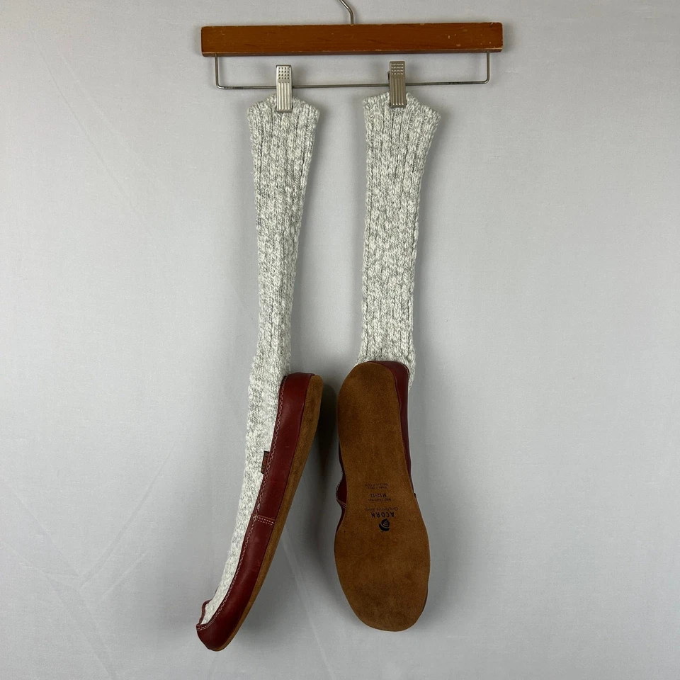 Zapatillas Acorn Original Hombre Calcetín Gris Trapo Lana Nube Cojín Talla 12-13 Foto 4 de 4