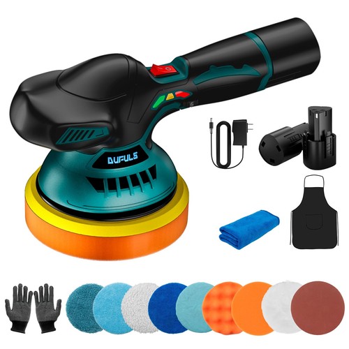 Cordless Car Buffer Polisher with 2PC 2000mAh Batteries, 6 Inch Portable Poli...