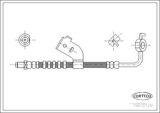 Fits CORTECO 19032129 HAM HOSE. FLEXIBLE FORD ESCORT FORD ESCORT - FO ⭐UK Stock⭐