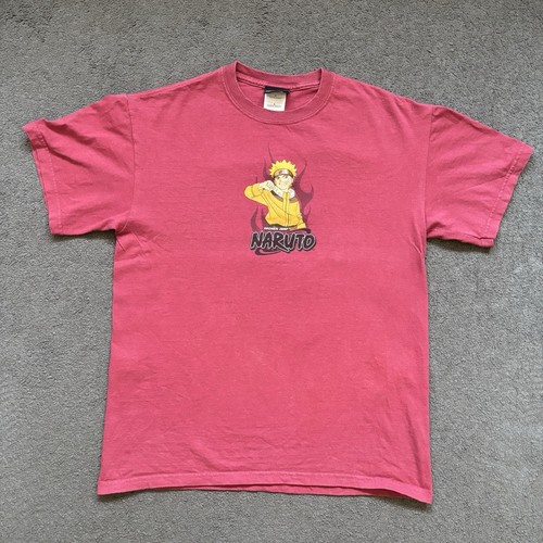 Vintage 2002 Naruto Shonen Jump Official T-Shirt (M) Red Manga Anime Japan