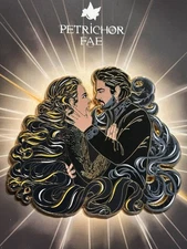 Shadow & Bone Fantasy Pin Alina & The Darkling Windswept Book Show Petrichor Fae