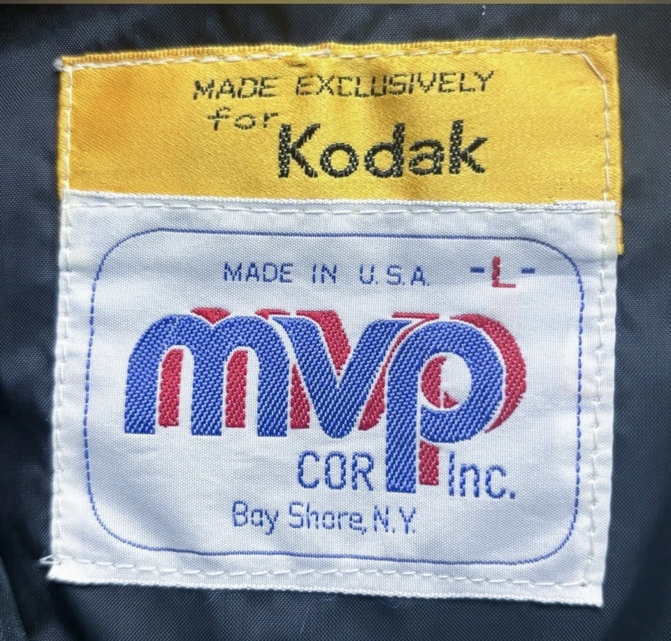 Chaqueta cortavientos vintage Kodak Racing abrigo talla grande ropa de calle Starboy Foto 3 de 4