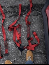 Corbeau 4 Point Seat Harness Red