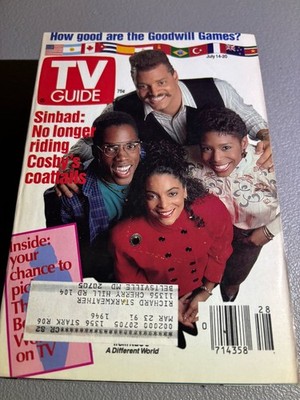 TV Guide July 14-20, 1990 Sinbad Greg Gumbel Goodwill Games - DC Metro