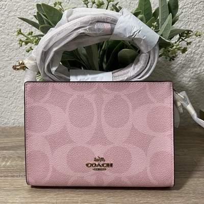 ショルダーバッグ・ポシェット COACH Slim Crossbody Bag In Signature Canvas  CAR12 NWT Coach Slim Crossbody Bag In Signature Canvas CAR12 In