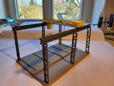 Verladeanlage Brückenkran Modelleisenbahn Diorama H0 1:87