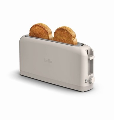 bella 2 Slice Slim Toaster Fits-anywhere  Kitchenware 6 Setting Shade Contr...