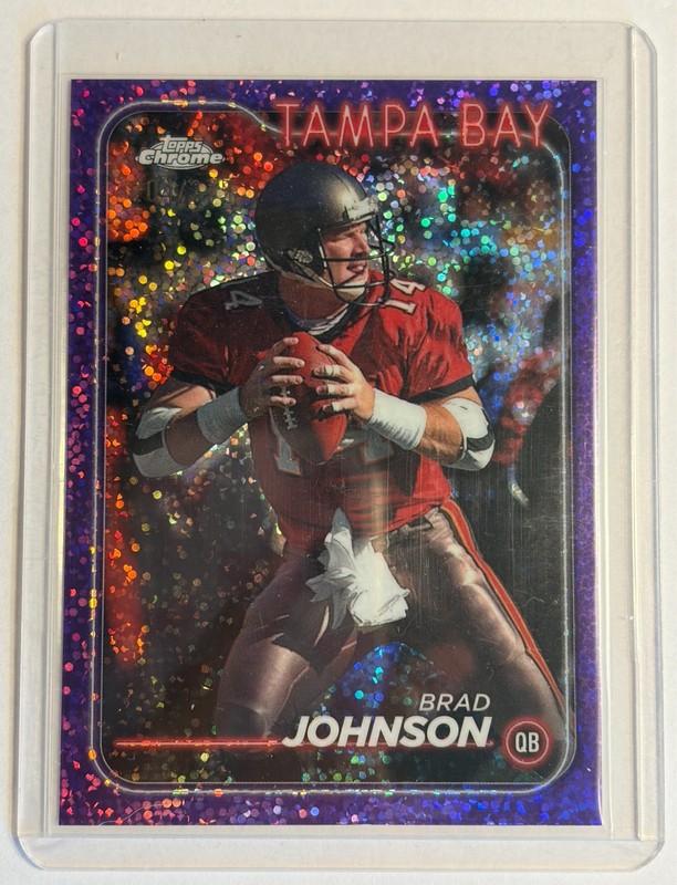 2024 Topps Chrome Purple Speckle Refractor /275 Brad Johnson #185