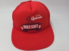 Vintage St Louis Cardinals 1982 World Series Mesh Snapback Fits Small Hat Cap