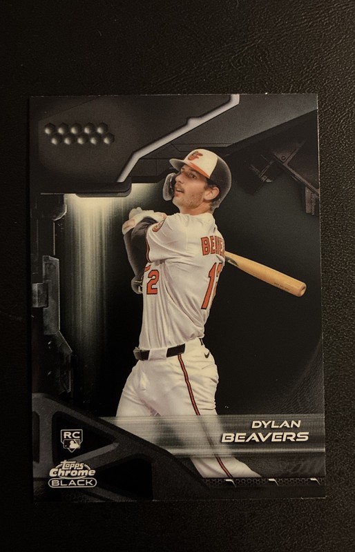 Dylan Beavers 2026 Topps Chrome Black RC - Baltimore Orioles #70