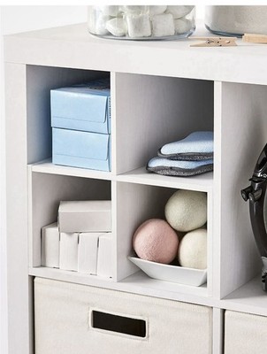 Better Homes & Gardens Quad Shelf Insert for Cube Organizers, White Texture