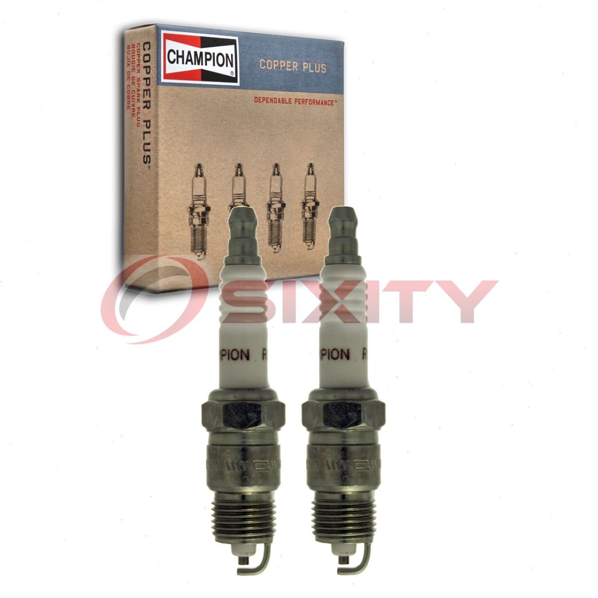 2 pc Champion Copper Plus 400 Spark Plugs for RV9YC R41TS R40TS P7TC P7RTC xq