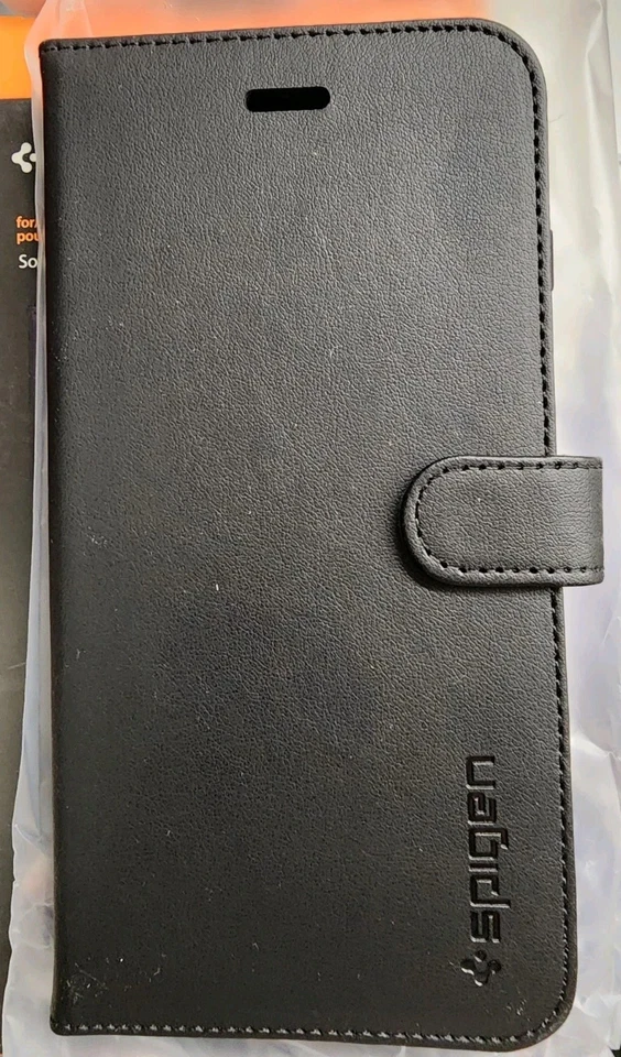 Funda Spigen Wallet S para iPhone 8 Plus 7 Plus Negra Soporte Ranura para Tarjeta Cubierta Foto 4 de 4