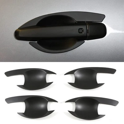 GARNITURES POIGNÉE PORTE NOIRES POUR MITSUBISHI L200 TRITON SÉRIE 4 KA/KB 05-10 - Photo 1/4