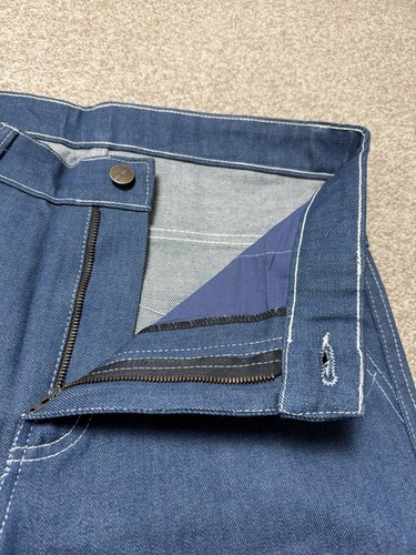 Pantalones Cortos de Carga Azul Estilo Rework Carhartt Para Hombre Ropa de Trabajo Calce Relajado De Colección W30 - Imagen 5 de 12