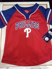 Philadelphia Phillies Youth Shirt 4T Boys/Girls MLB Genuine Merchandise Red New