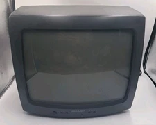 Sharp 13" CRT TV 13G-M60 Television, No Remote - Tested & Working