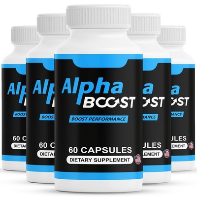 ( 5 Pack ) Alpha Boost Advanced Supplement for Men with Natural Ingredients