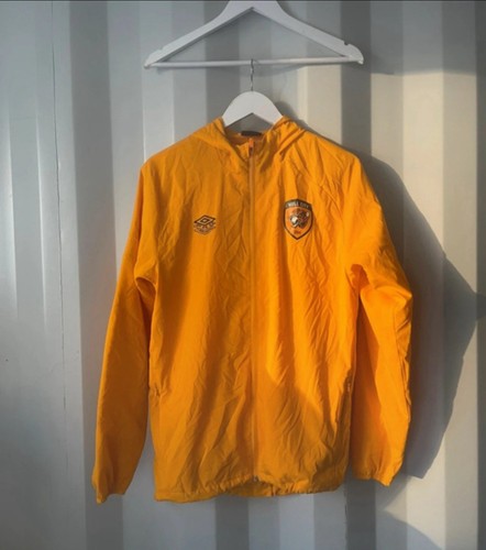 Giacca a vento Hull City arancione pista piccola piccola Umbro leggera