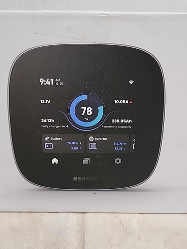 Renogy ONE Core: All-in-One Off-Grid Energy Monitoring Panel with RV Leveling
