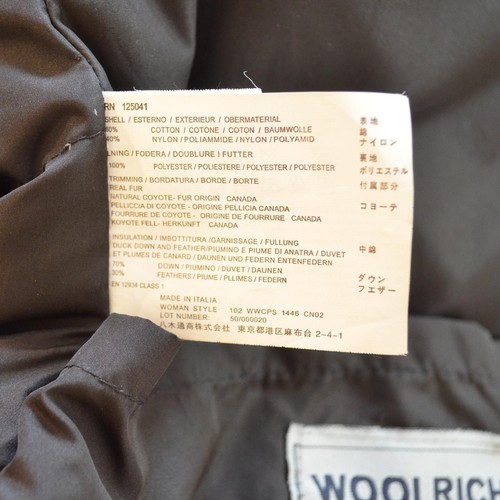 Woolrich MSRP $935 women’s black Arctic down parka small made in USA - Picture 8 of 8