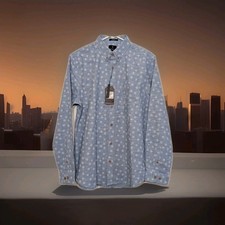 Ben Sherman Men's Long Sleeve Button-Down Shirt Size Large Stretch MSRP $99 NWT