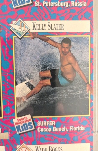 GRADED KELLY SLATER ROOKIE 1993 SPORTS ILLUSTRATED FOR KIDS GRIFFEY UNCUT SHEET - Picture 2 of 6