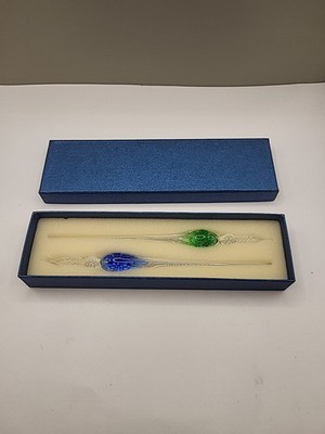 Glas Dip Pen Tinte Set für Kalligraphie und Kunst Floral Design 2er Set verpackt.