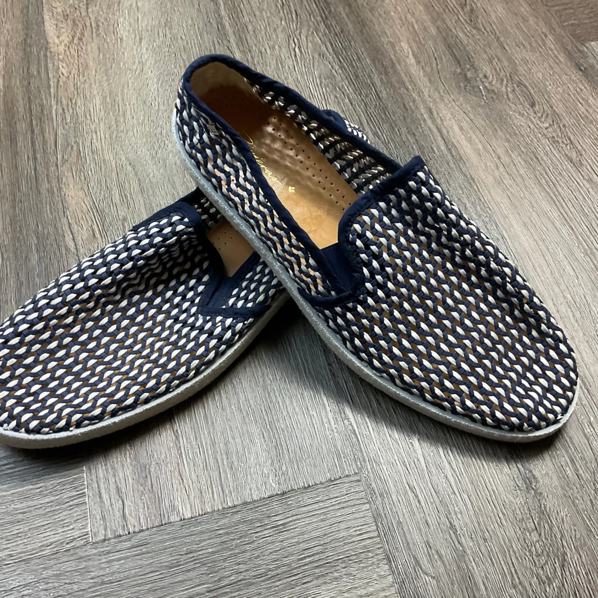Rivieras Lord Zelco Royal Blue Mesh Slip On Leisure Shoes Loafers Made in Spain Classic Woven Lord Zelco – Rivieras Leisure Company main image 4