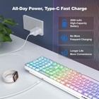 MOFII Wireless Computer Keyboard with RGB Backlit, Tri-Mode Bluetooth 5.0/USB-C/ — photo 3