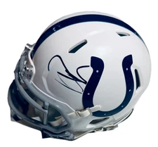 PAT MCAFEE SIGNED AUTOGRAPH INDIANAPOLIS COLTS FOOTBALL MINI-HELMET COA AUTO