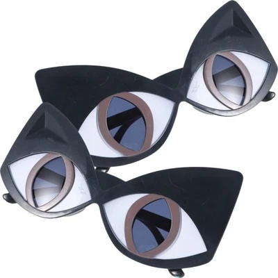 2 Pairs Adorable Over-sized Chic Sunglasses Funny Photo Props Party Glasses - Image 1 of 4