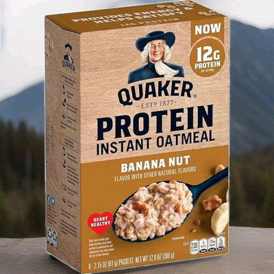 Quaker Protein Instant Oatmeal   Banana Nut 12.9oz