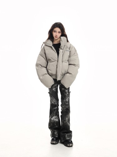 Moose Knuckles Herren und Damen Stehkragen dicke weiße Entendaunenjacke - Bild 10 von 13