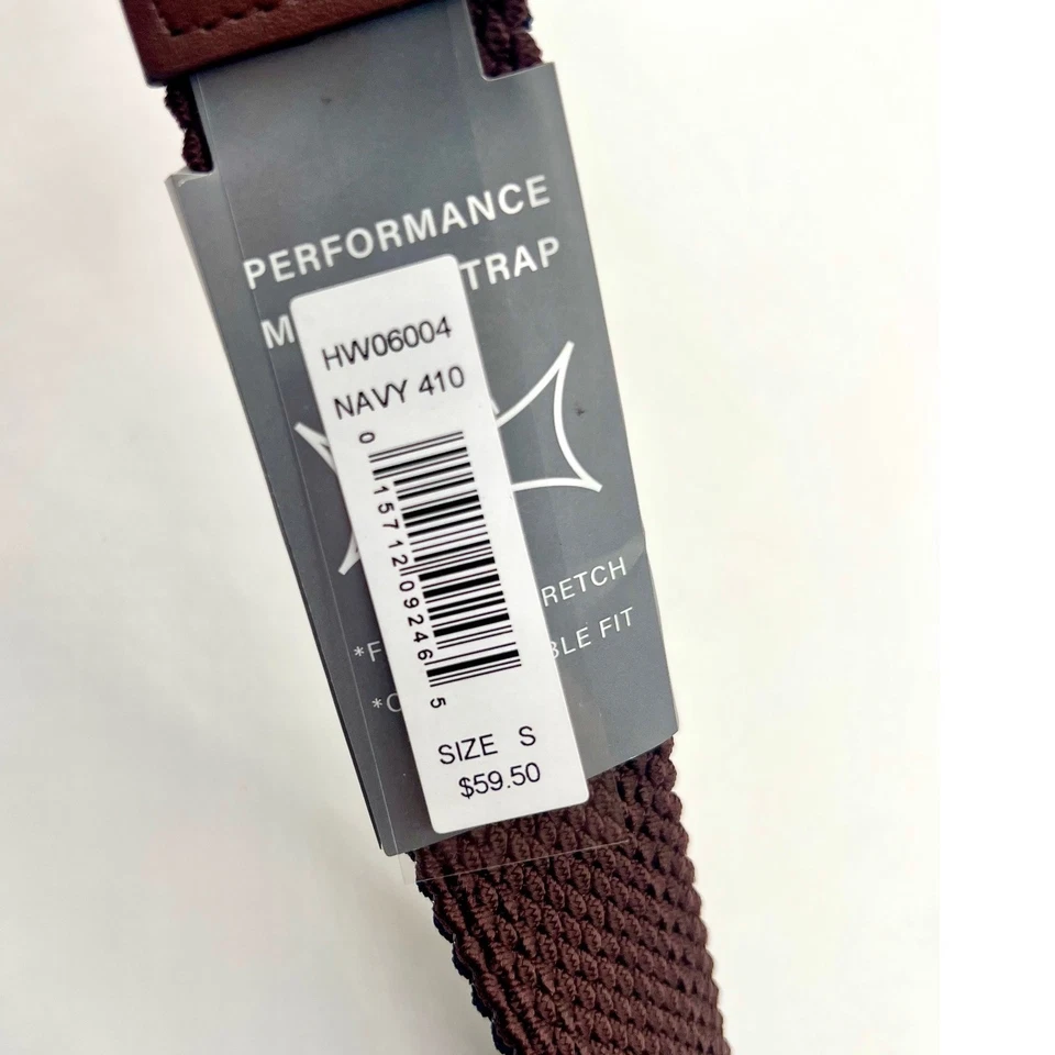 Cinturón elástico Callaway Swing Tech reversible trenzado marrón marino pequeño 30-32 nuevo con etiquetas Foto 3 de 4