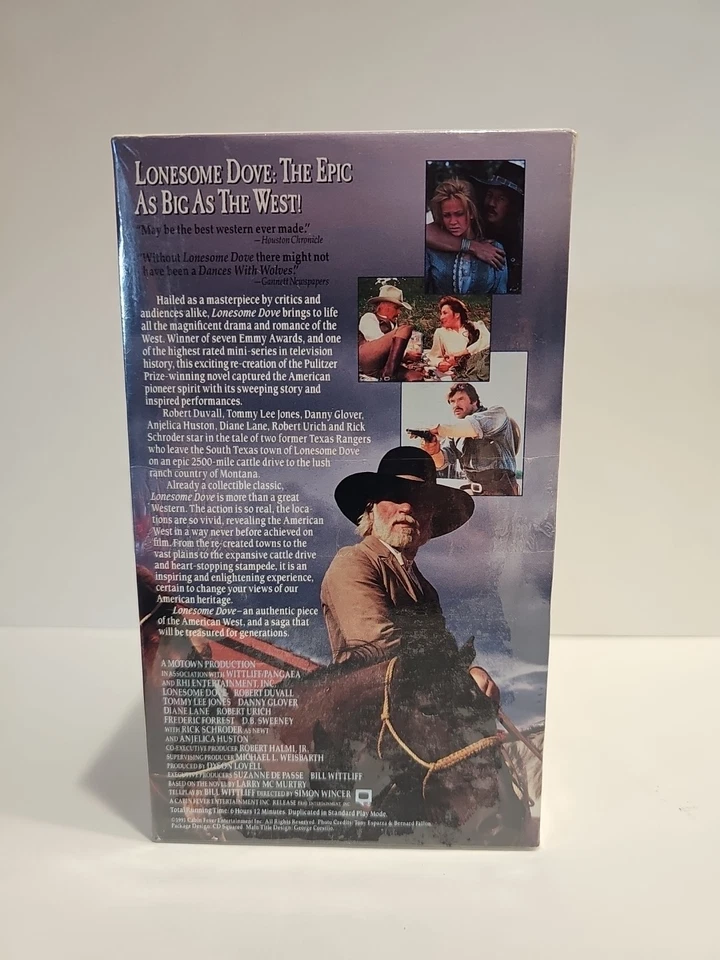 Lonesome Dove VHS Box Set 1991 CF8371 Brand NEW Sealed!  - Image 2 of 4