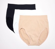 Breezies Women's Plus Sz Panties 1X Cooling Comfort Multi-colored A673205