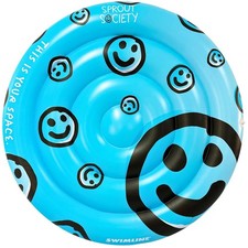 Smiley Island Inflatable Pool Float - Leak-Proof Valve