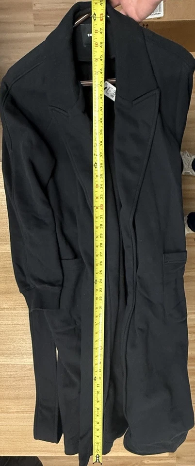 Express Sudadera con Cinturón Gabardina Grande NUEVO Negro Bolsillos con Cinturón Bata de Baño Foto 3 de 4