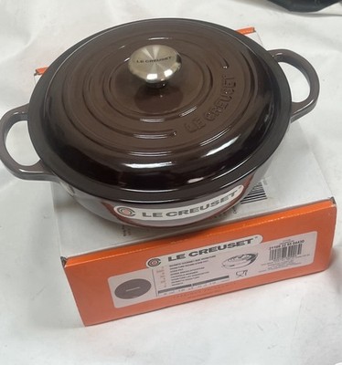 Le Creuset Enameled Cast Iron Signature #22 Chocolate Ganache Oven, 2 1/2-Qt NIB