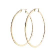 Authentic STAR JEWELRY Hoop K10YG Earrings  #260-007-471-3653