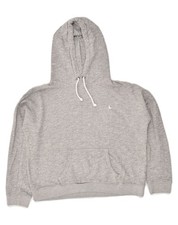 JACK WILLS Womens Oversized Hoodie Jumper UK 14 Large Grey Cotton AG65