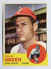 1963 Topps #91 Dallas Green (VGEX)